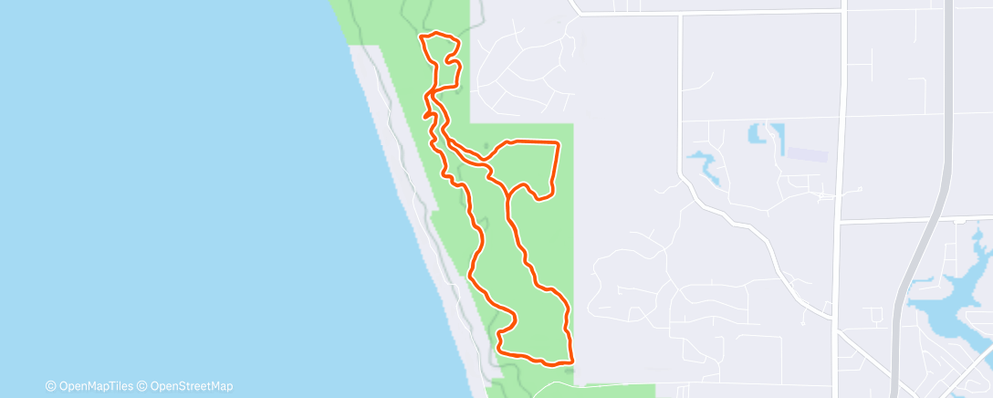Map of the activity, Lunch Run