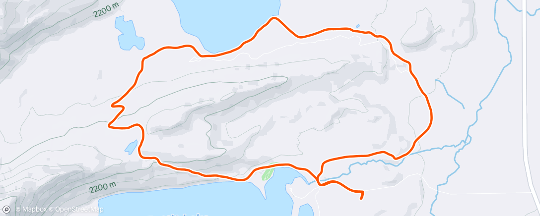 Map of the activity, Afternoon Trail Run