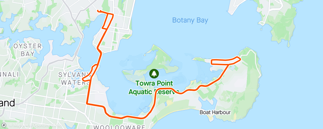 Map of the activity, Kurnell