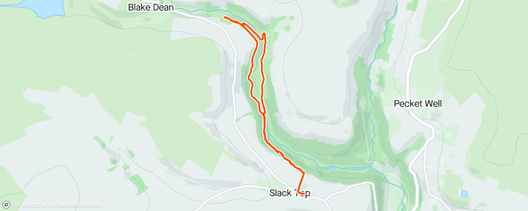 Map of the activity, Easy Hardcastle trails