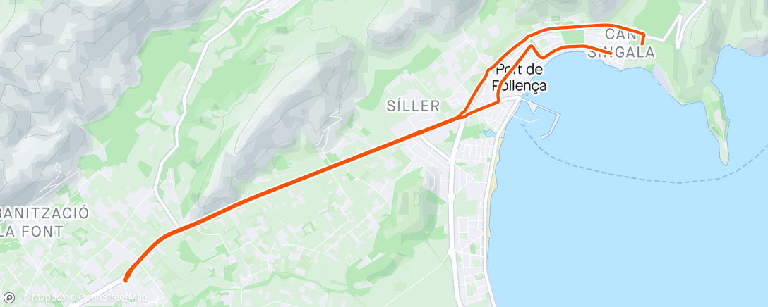 Map of the activity, Afternoon Ride to LIDL