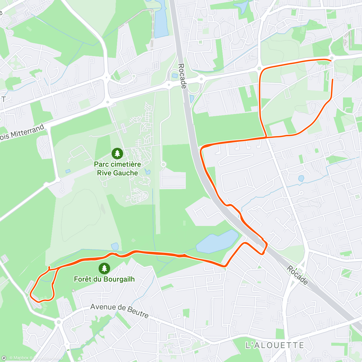 Map of the activity, Run avec le bébé 🐕, on continue l'apprentissage des règles de route sans laisse. Montée des 3 belvédères