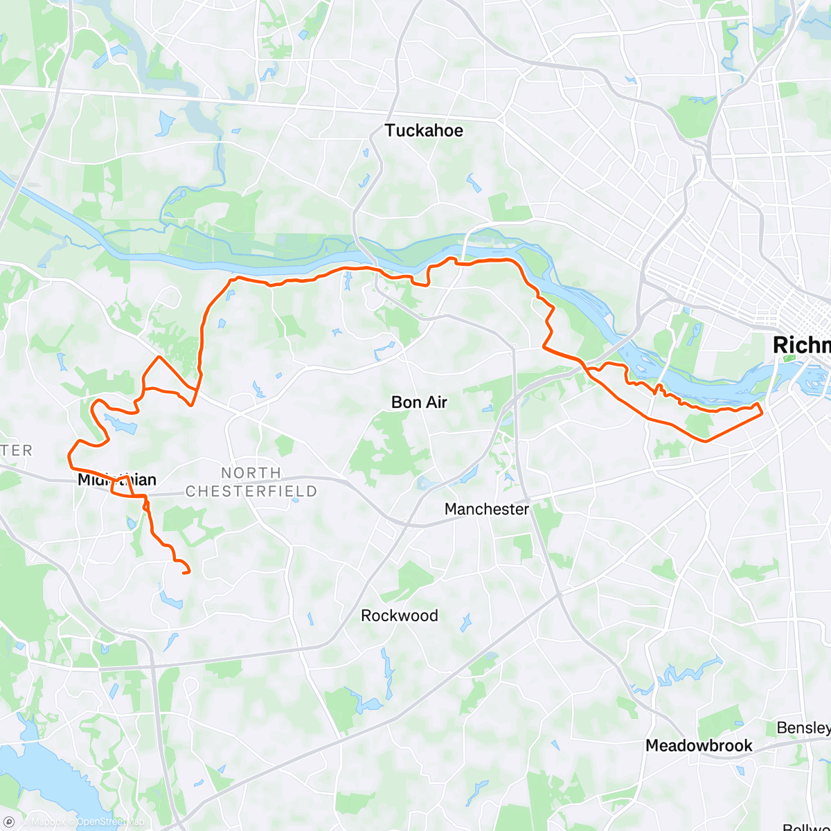 Map of the activity, Festive 500 #2 // ☕️☕️☕️