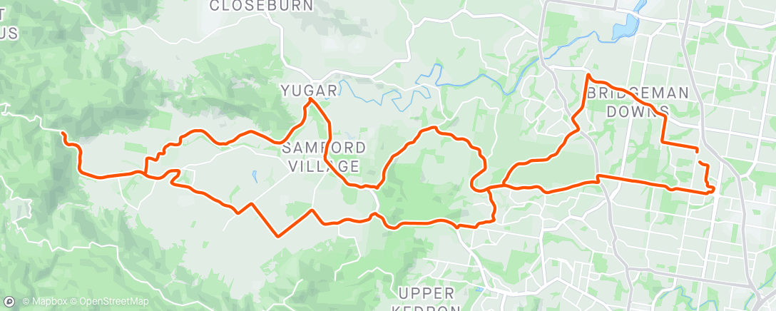 Map of the activity, Samford Valley