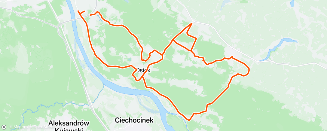 Mappa dell'attività Lunch Ride