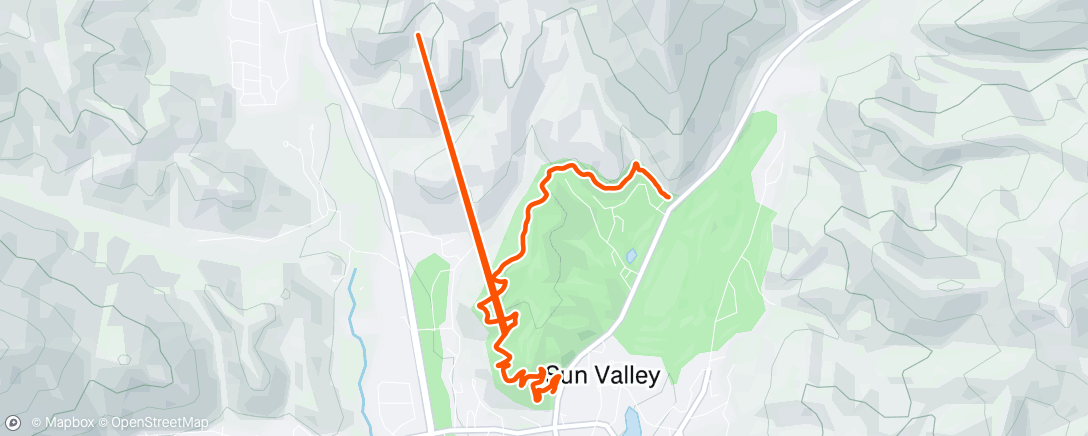 Map of the activity, Stopped and smelled the lupine