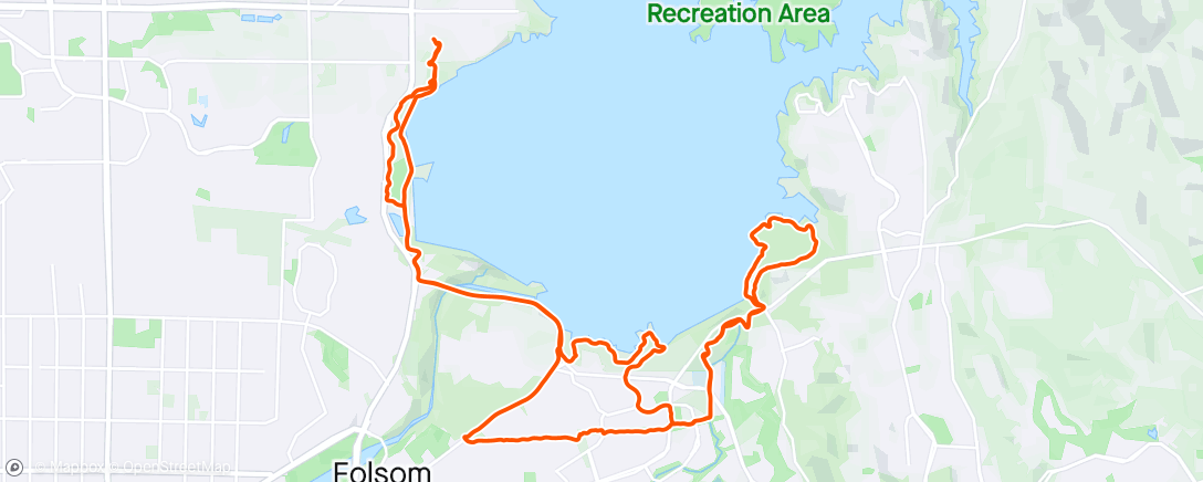 Map of the activity, Cinco ride