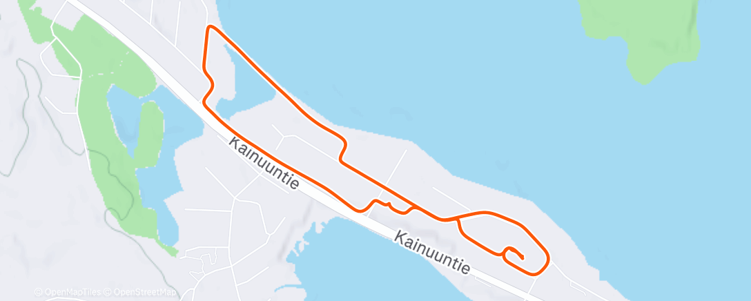 Map of the activity, Afternoon Walk