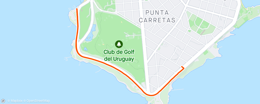 Карта физической активности (Caminhada ao entardecer)