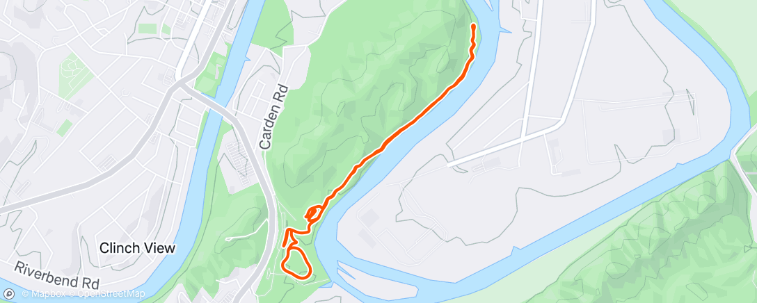 Map of the activity, Lunch Run