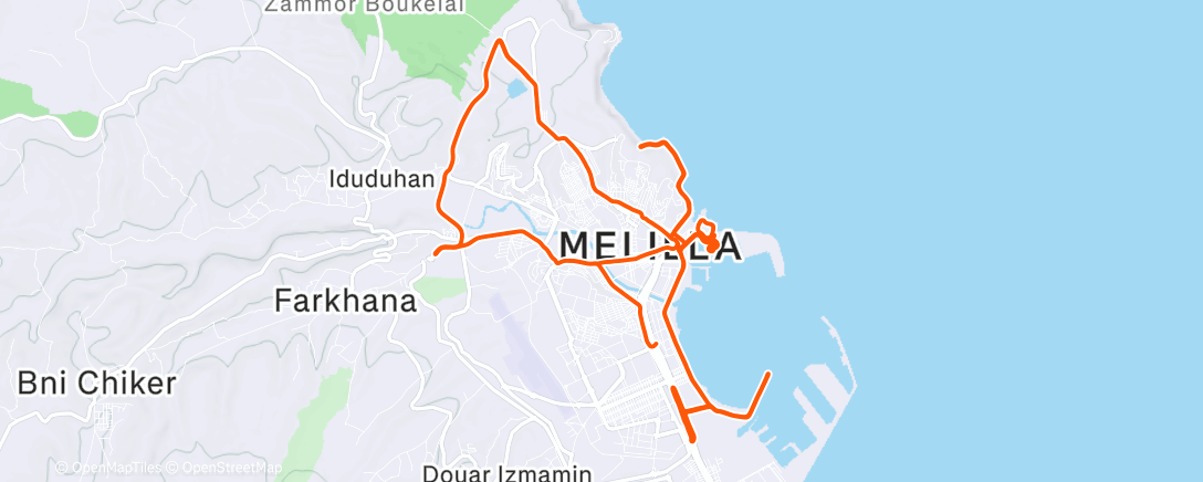 Карта физической активности (Morning Ride)