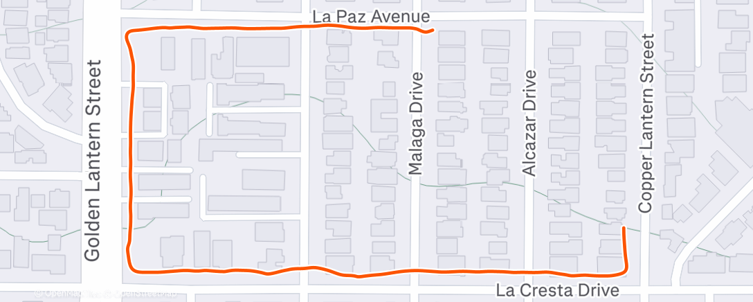 Map of the activity, Morning Walk