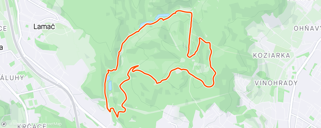 Map of the activity, K1000+/ Desiatka II. L🚠 🏃🏽‍♀️