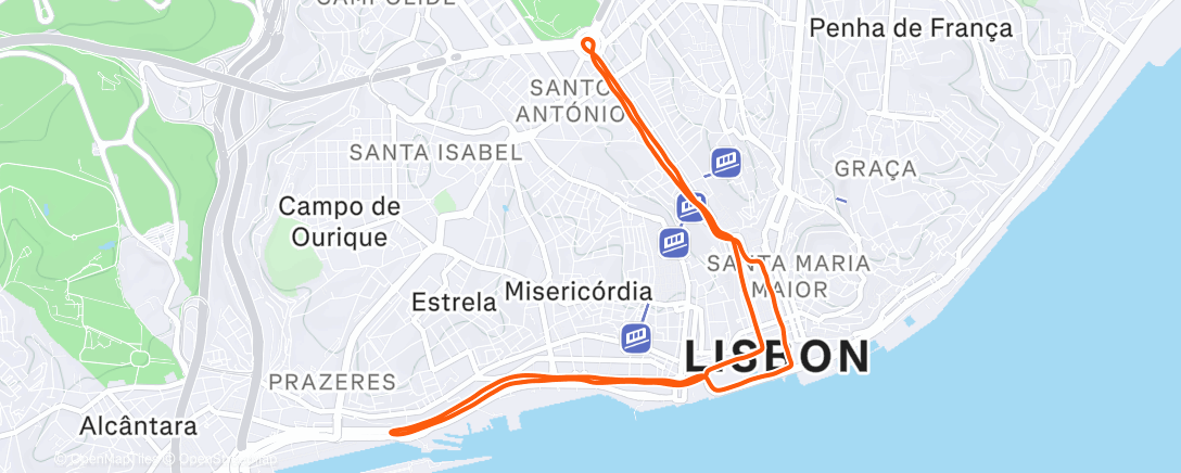 Карта физической активности (S. SILVESTRE LISBOA)