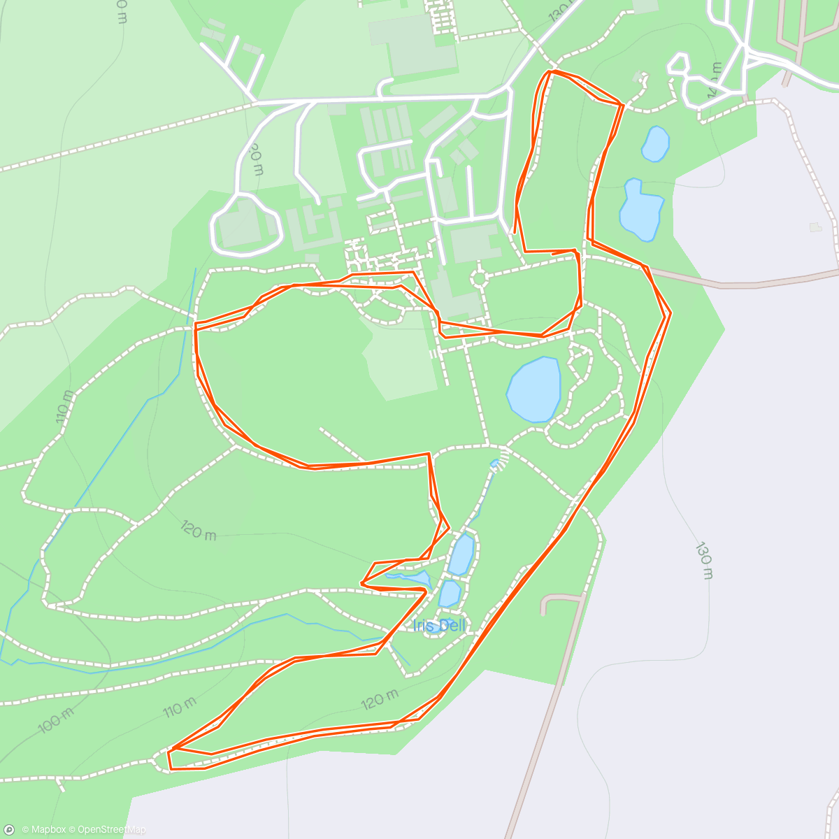 Map of the activity, The 1st Wakehurst parkrun