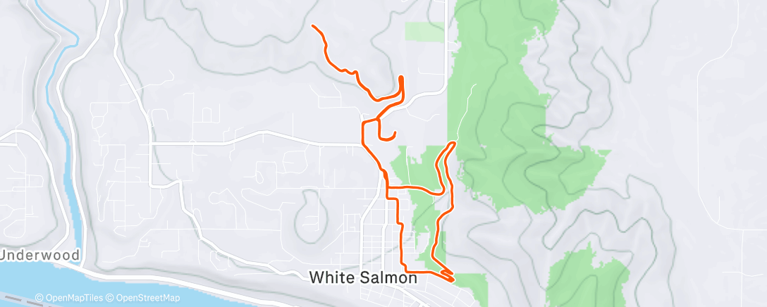 Map of the activity, shades