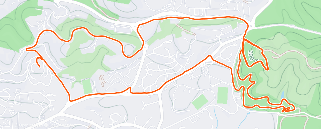 Map of the activity, Training côte ↖️🏃‍♀️🏃🏻