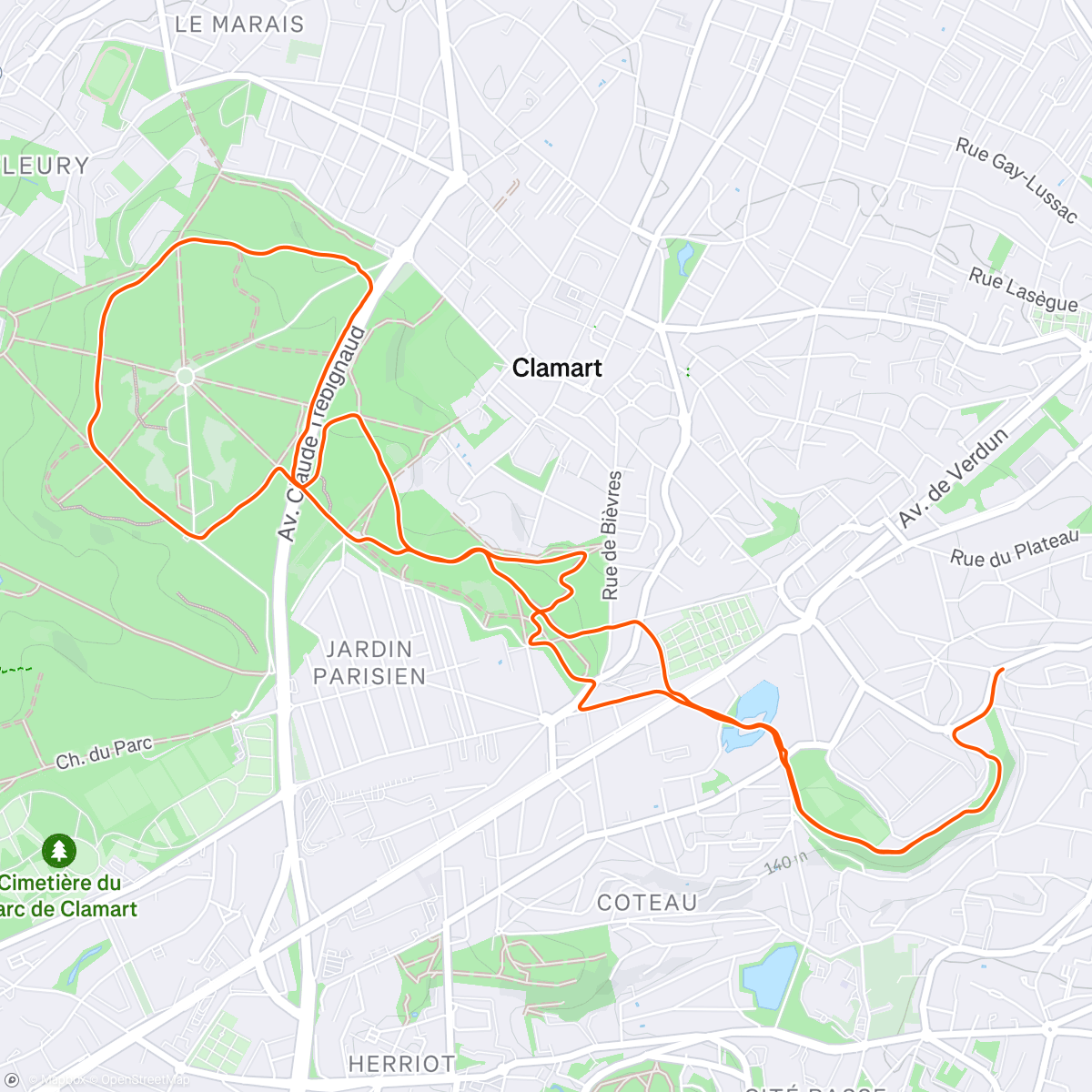 Map of the activity, 45’ Z2