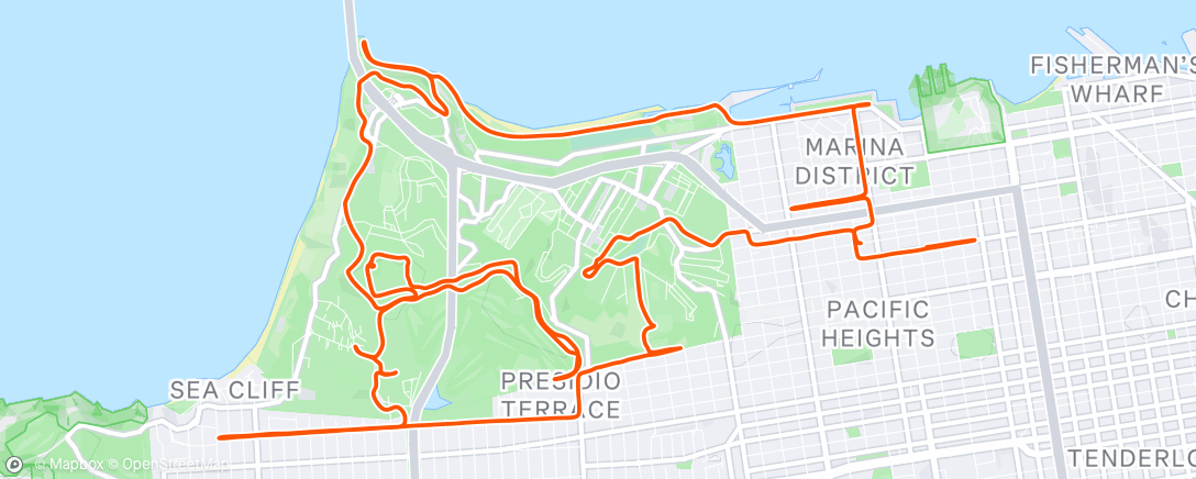 Map of the activity, Afternoon Ride