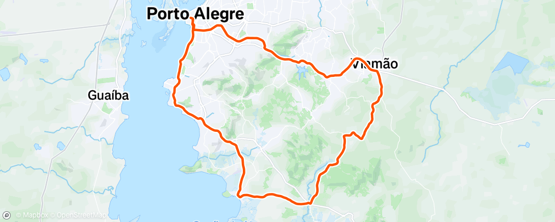 Map of the activity, Afternoon Ride