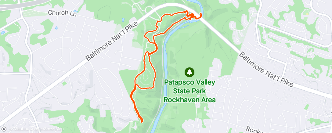 Map of the activity, Site Survey Hike