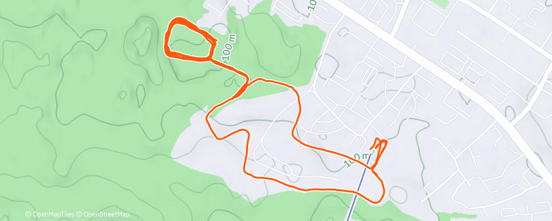 Map of the activity, Вечерняя прогулка