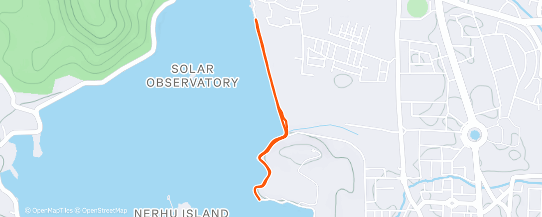 Map of the activity, Morning Run