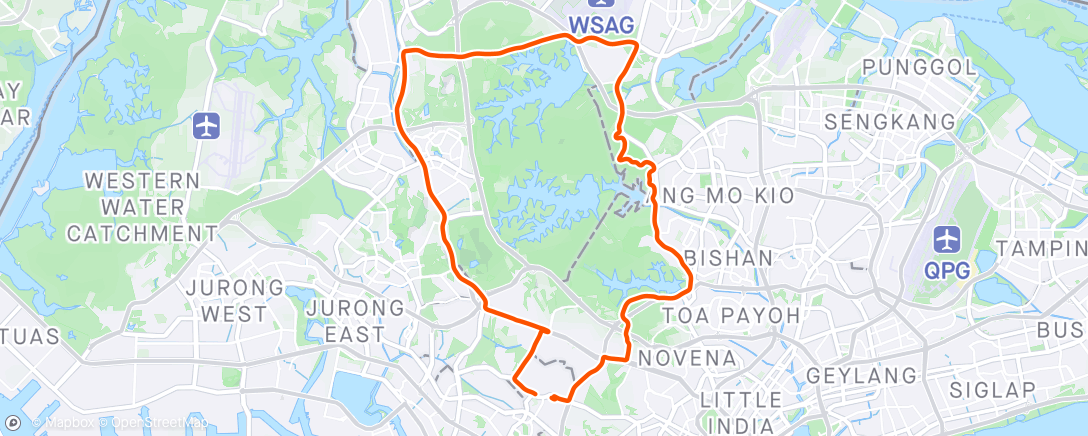 Map of the activity, Ride with Alling