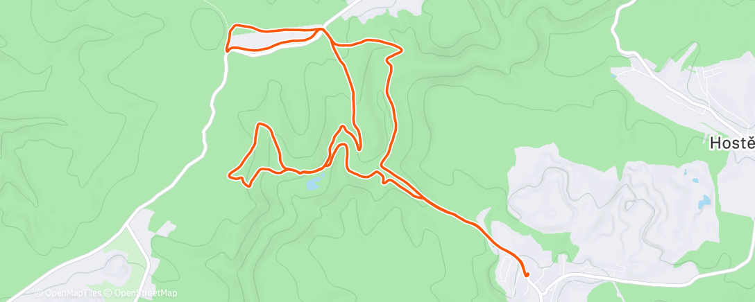 Map of the activity, Afternoon Mountain Bike Ride