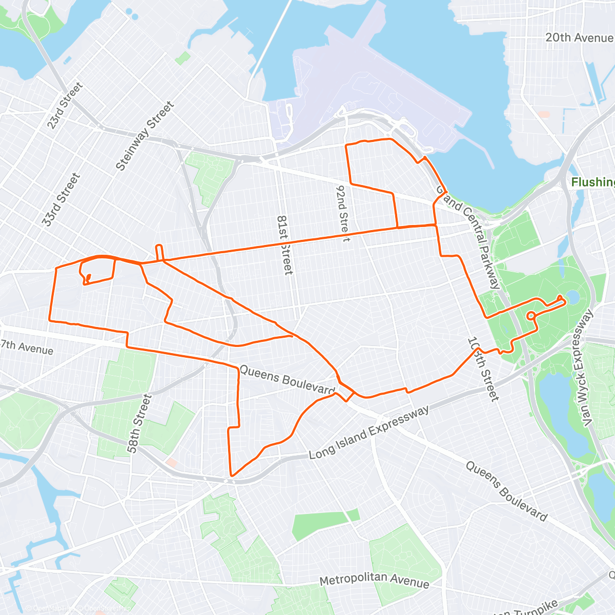 Map of the activity, soccer