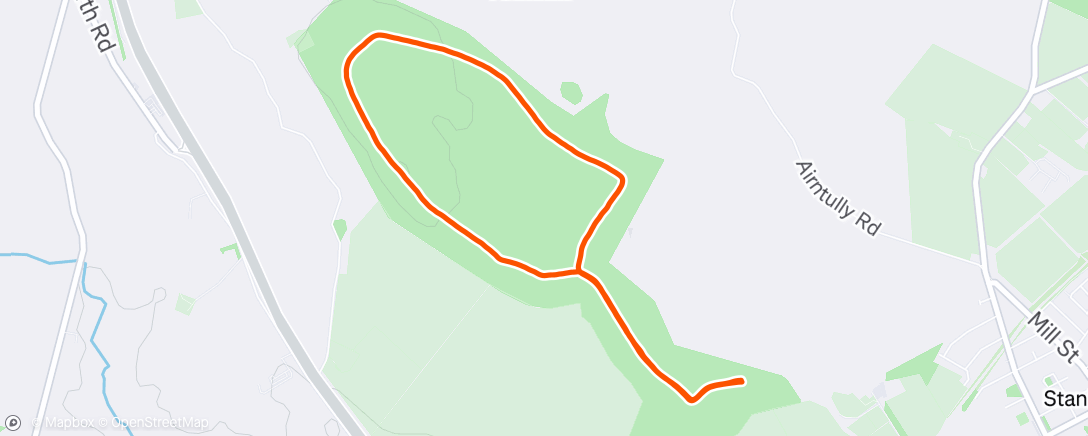 Map of the activity, Night Run