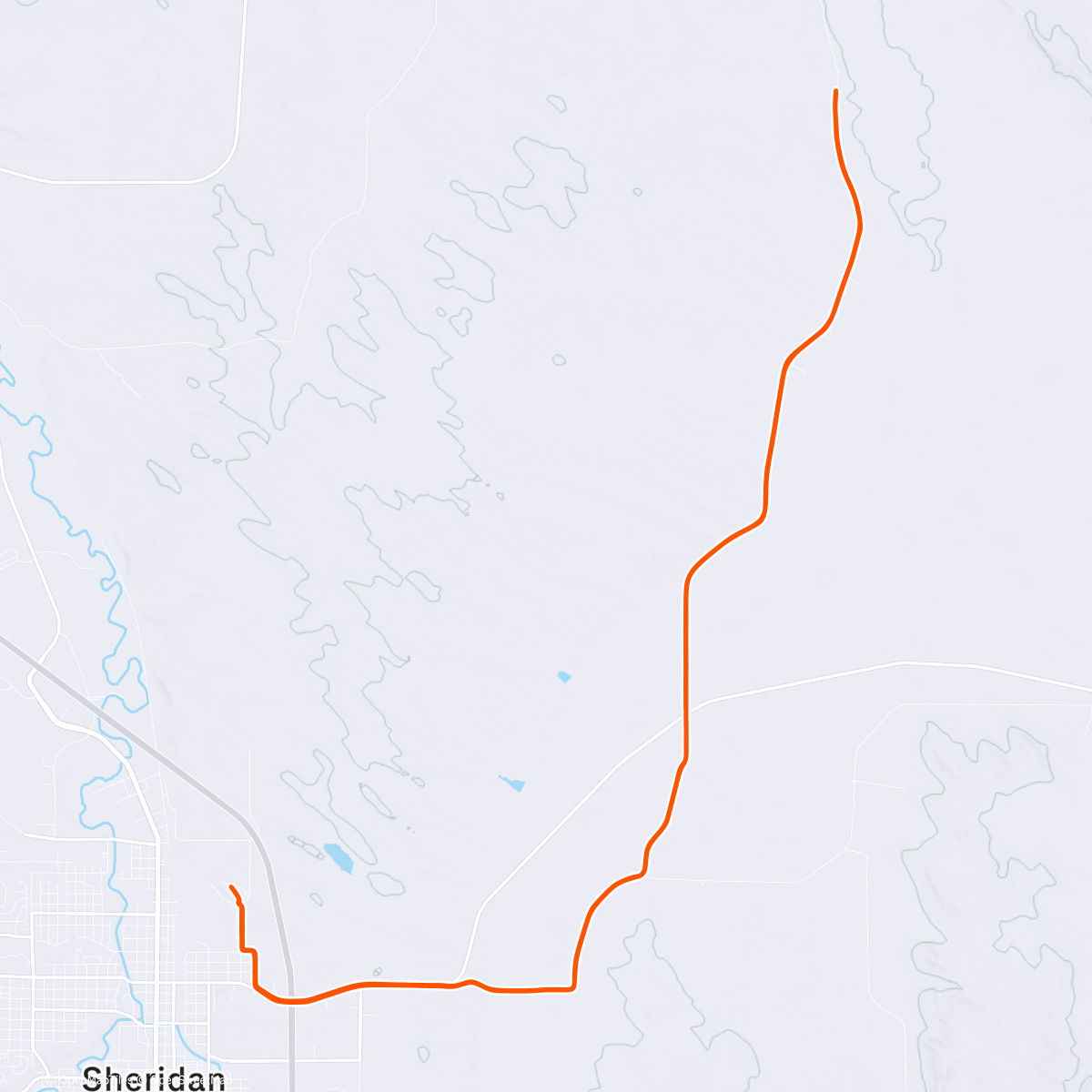 Map of the activity, Morning Ride
