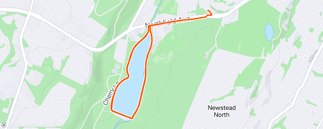 Map of the activity, Morning Run