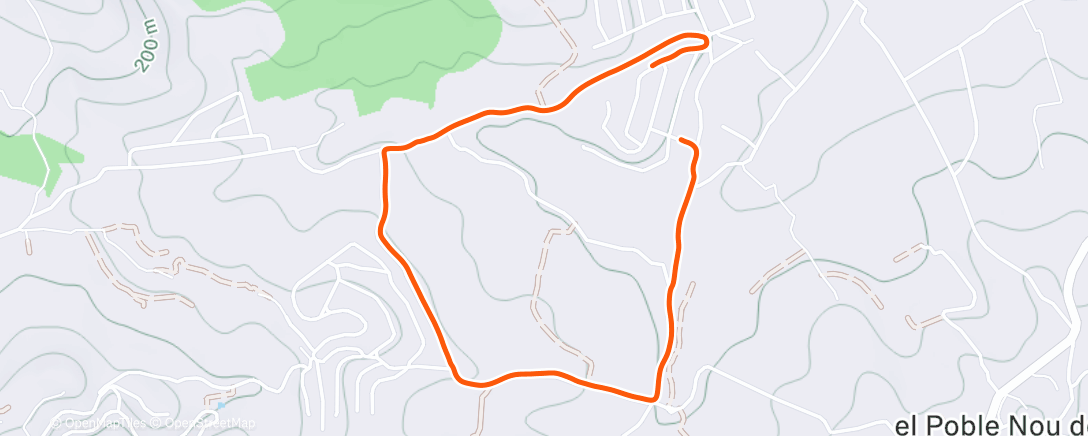 Map of the activity, The Blue Sky Walk