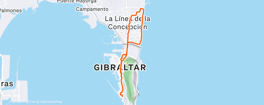 Map of the activity, Lunch Walk