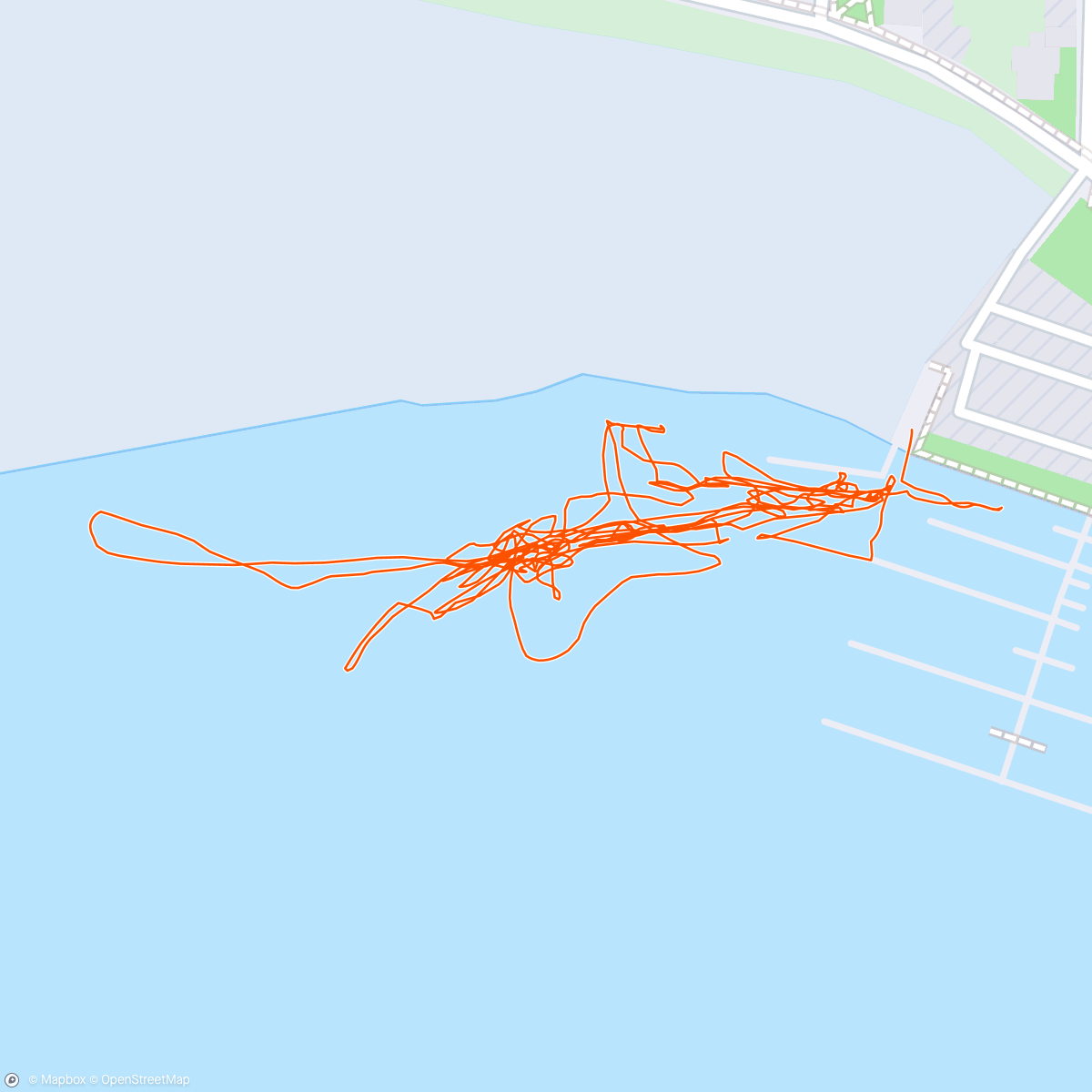Map of the activity, Beaufort River Swim, paddle support 🤙