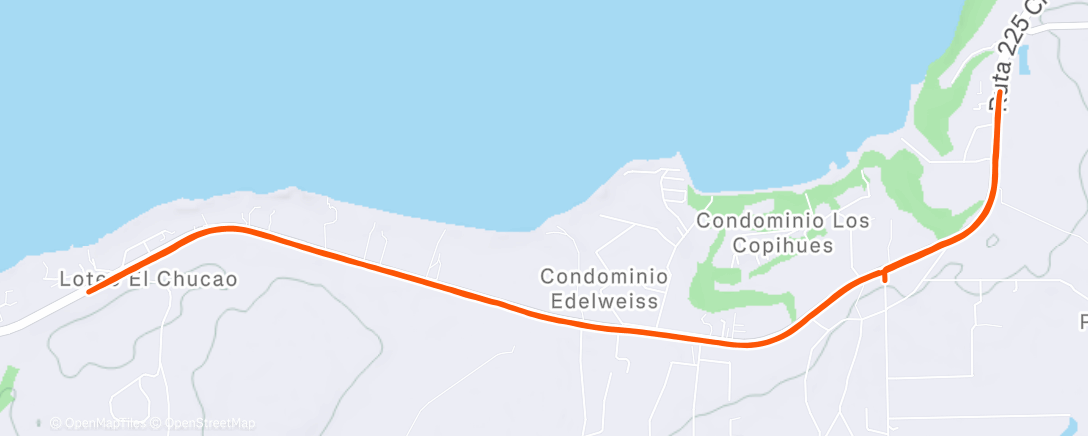 Map of the activity, Morning Run