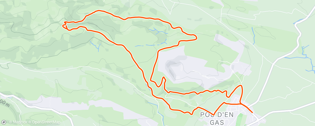 Map of the activity, Morning Trail Run