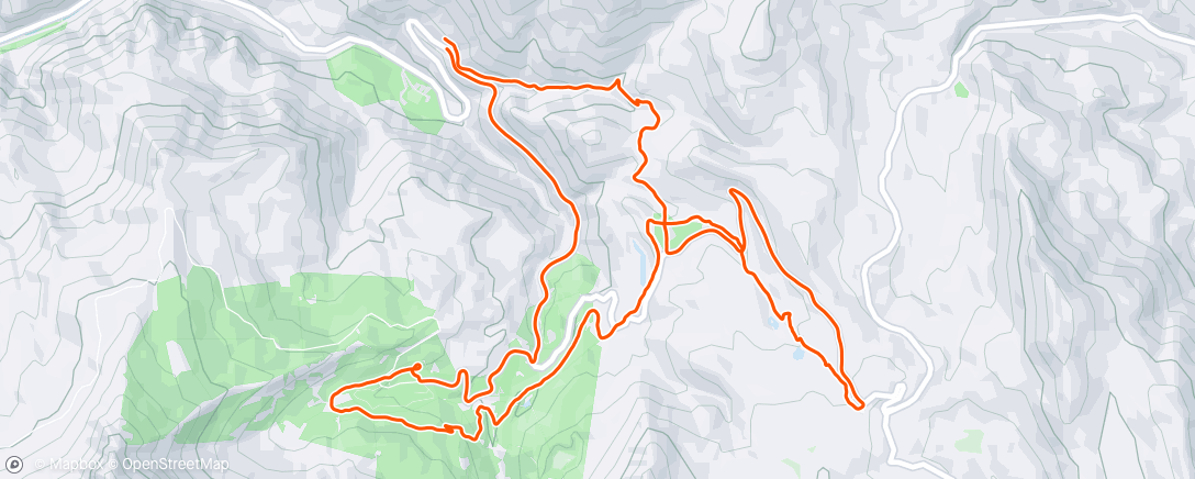 Mapa da atividade, Morning Mountain Bike Ride