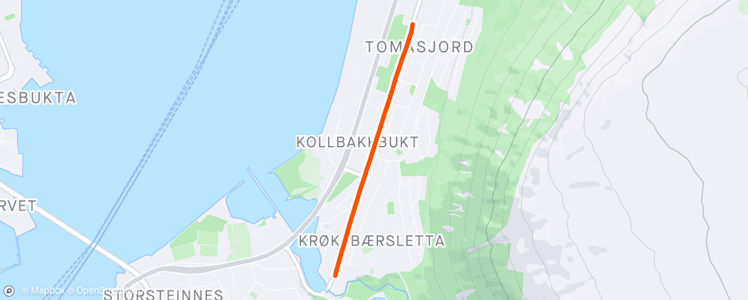 Map of the activity, Tromsdalen rundt - 5. etappe