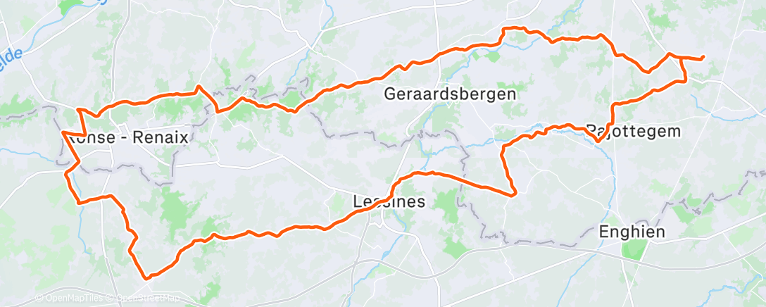 Mapa da atividade, Officially my coldest ride ever 🥶🇧🇪