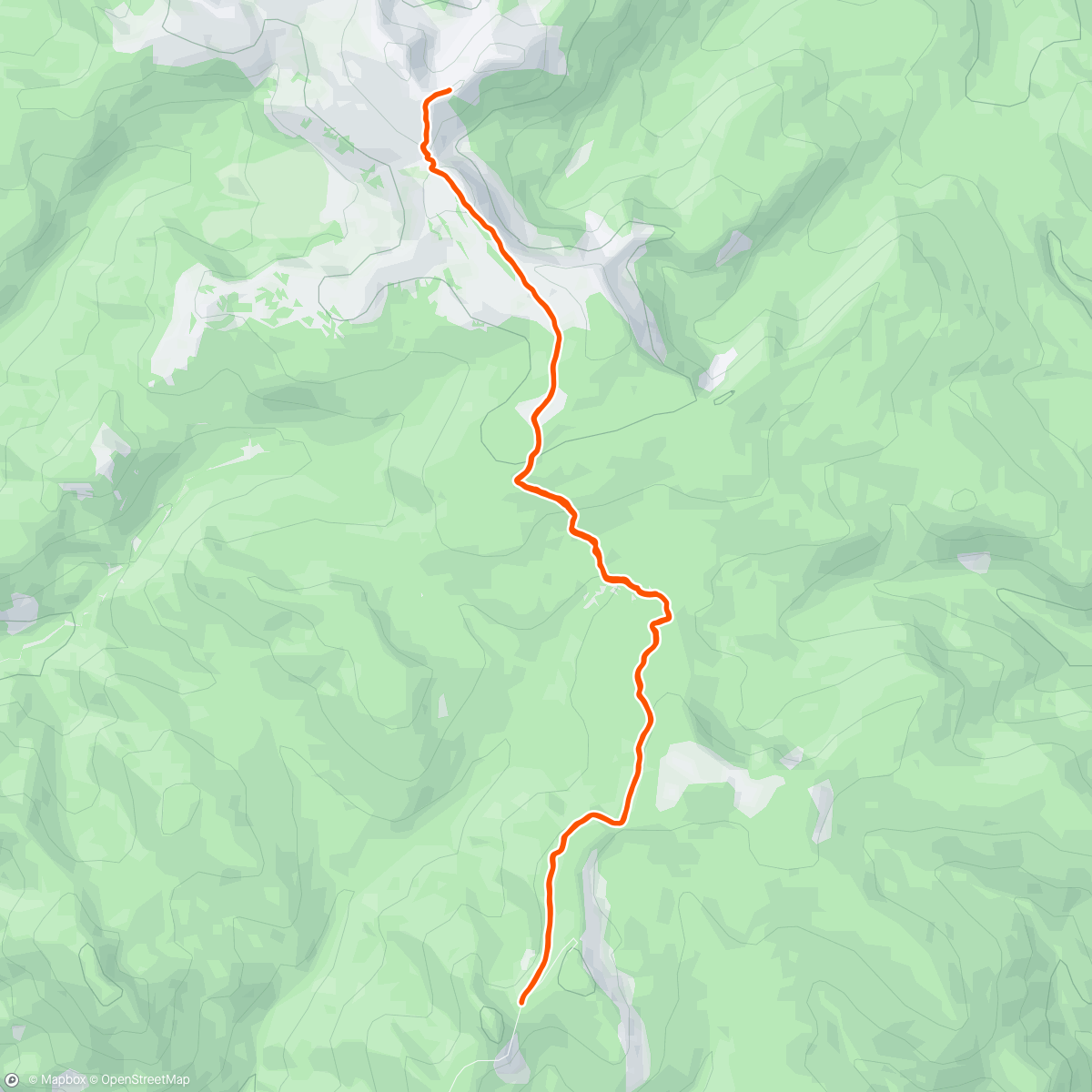 Map of the activity, Morning trail run