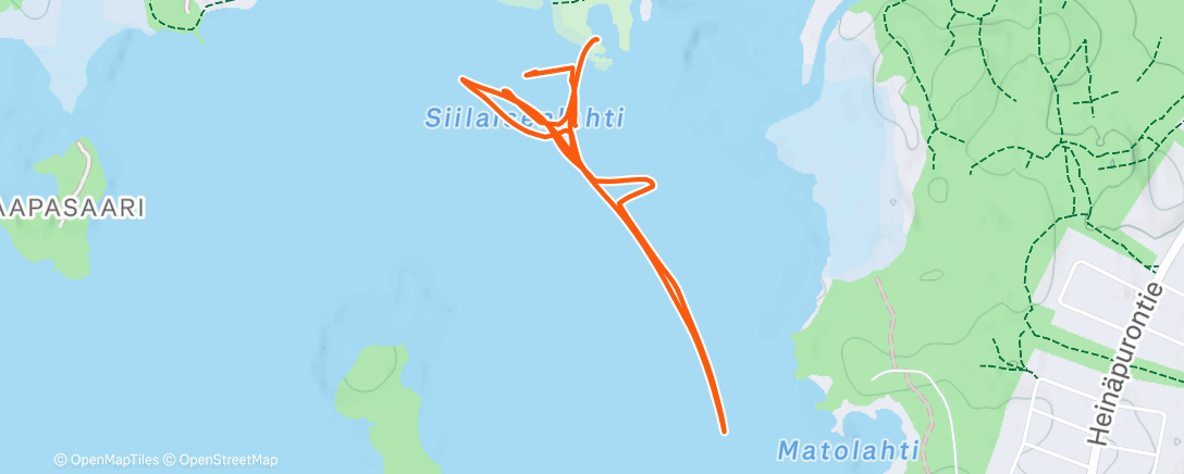 Map of the activity, Afternoon ice skating