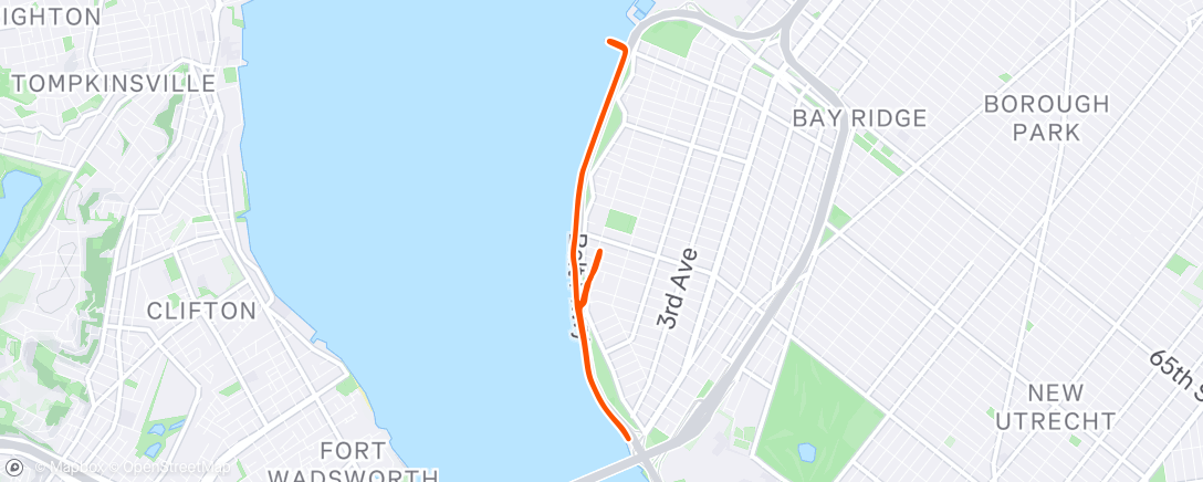 Map of the activity, Lunch Run