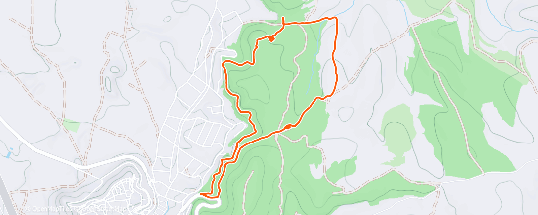 Карта физической активности (Senderismo a la hora del almuerzo)