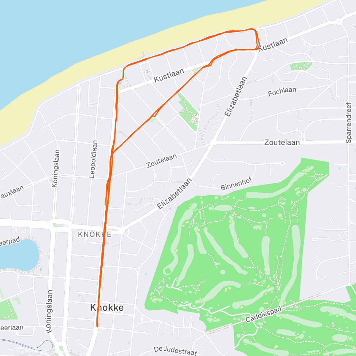 Map of the activity, Tussen twee feesten loop