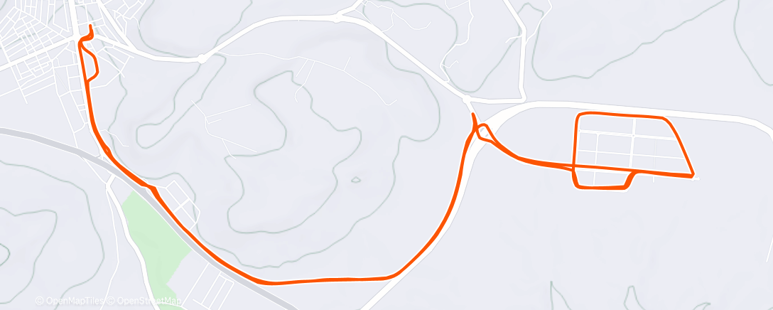 Map of the activity, Bicicleta por la tarde