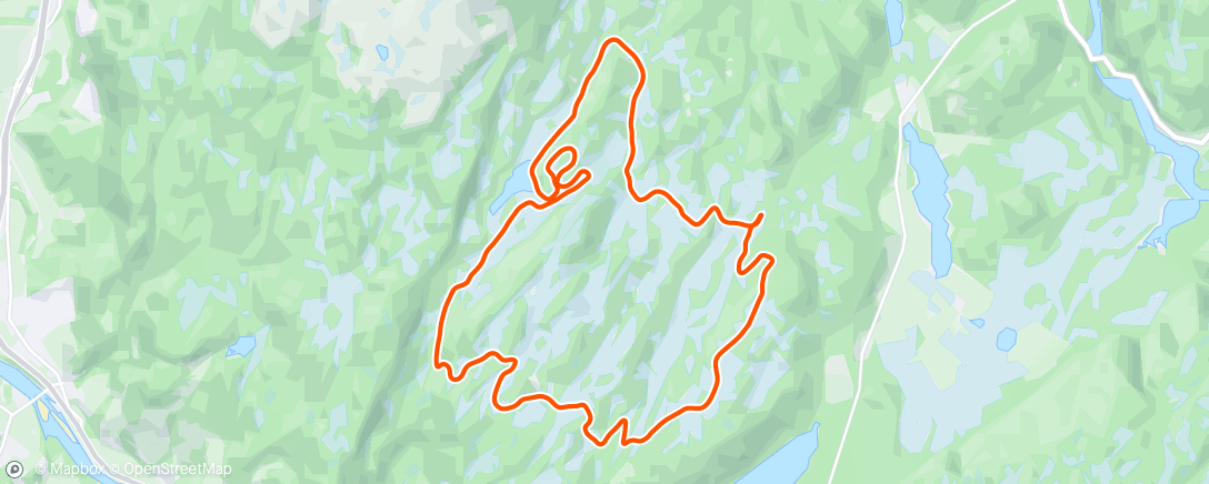 Map of the activity, Del 1 av Vassfjellet Open Langmyra Skate