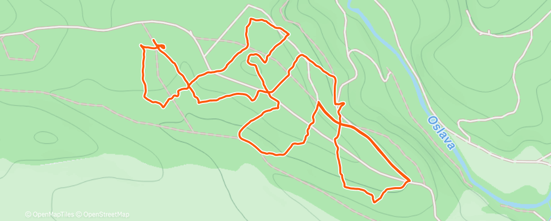 Map of the activity, Zimní mapový výjezd - krátké postupy