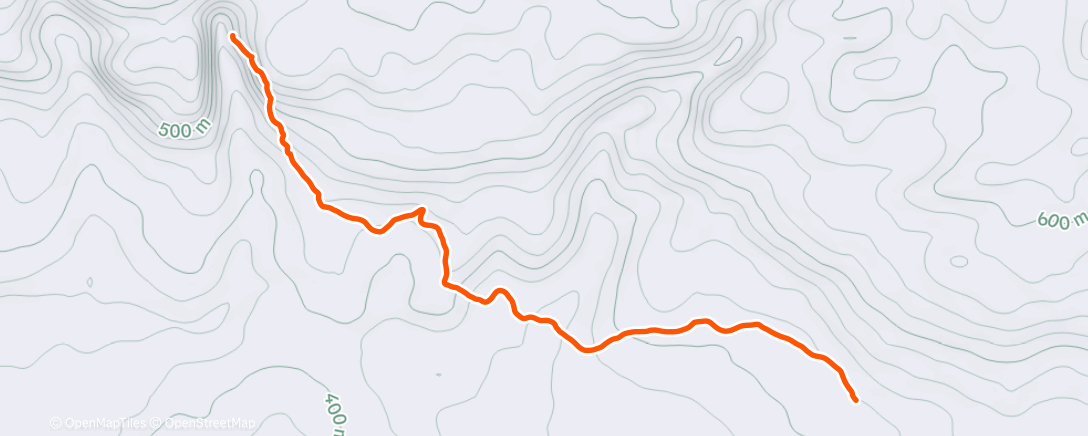 Map of the activity, Caminhada matinal